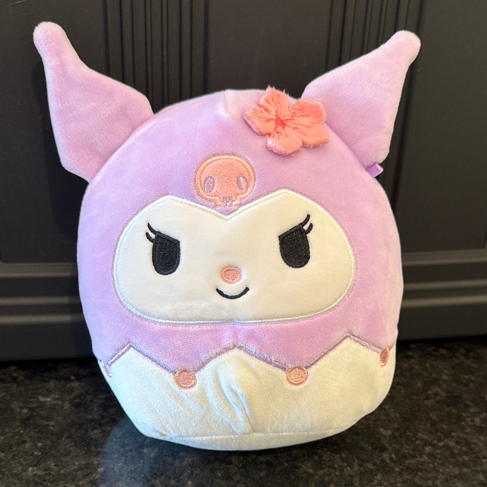 Squishmallows Hello Kitty Kuromi Purple and White Plush Toy